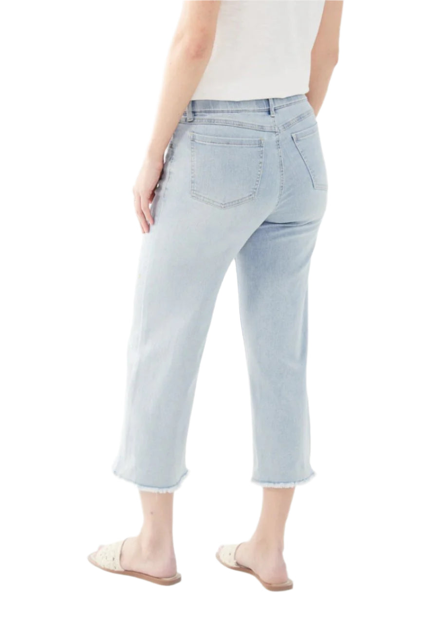 FDJ Pull-On Wide Crop Sky Blue Jeans 2538669