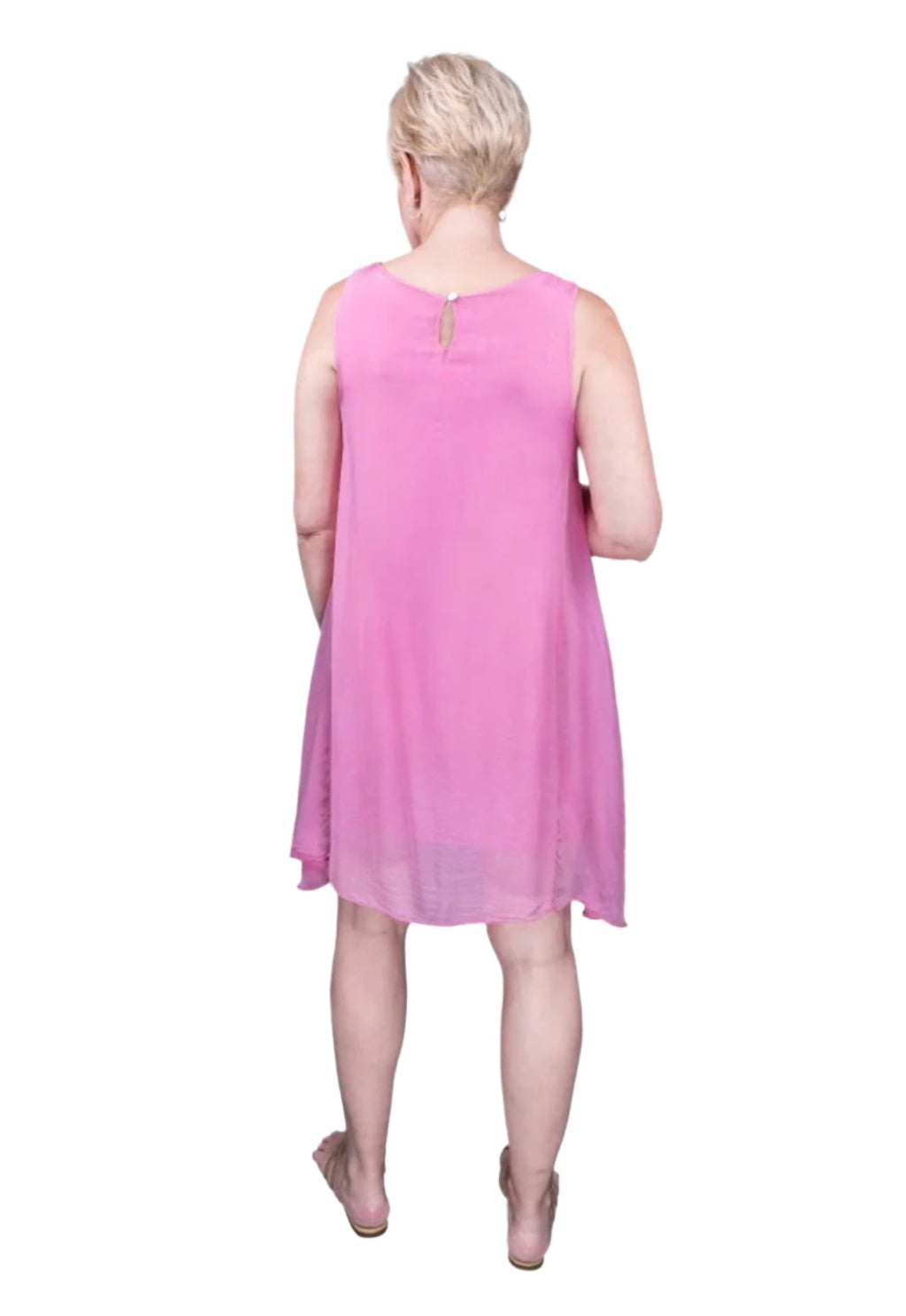 Tina Stephens Adelyn Silk A-Line Dress DT209
