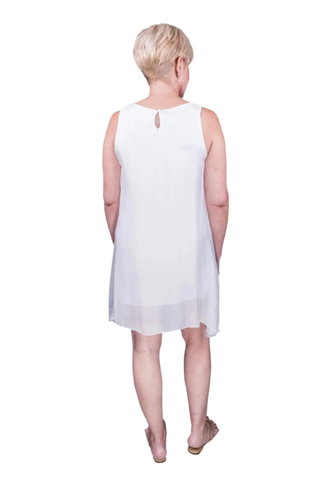 Tina Stephens Adelyn Silk A-Line Dress DT209