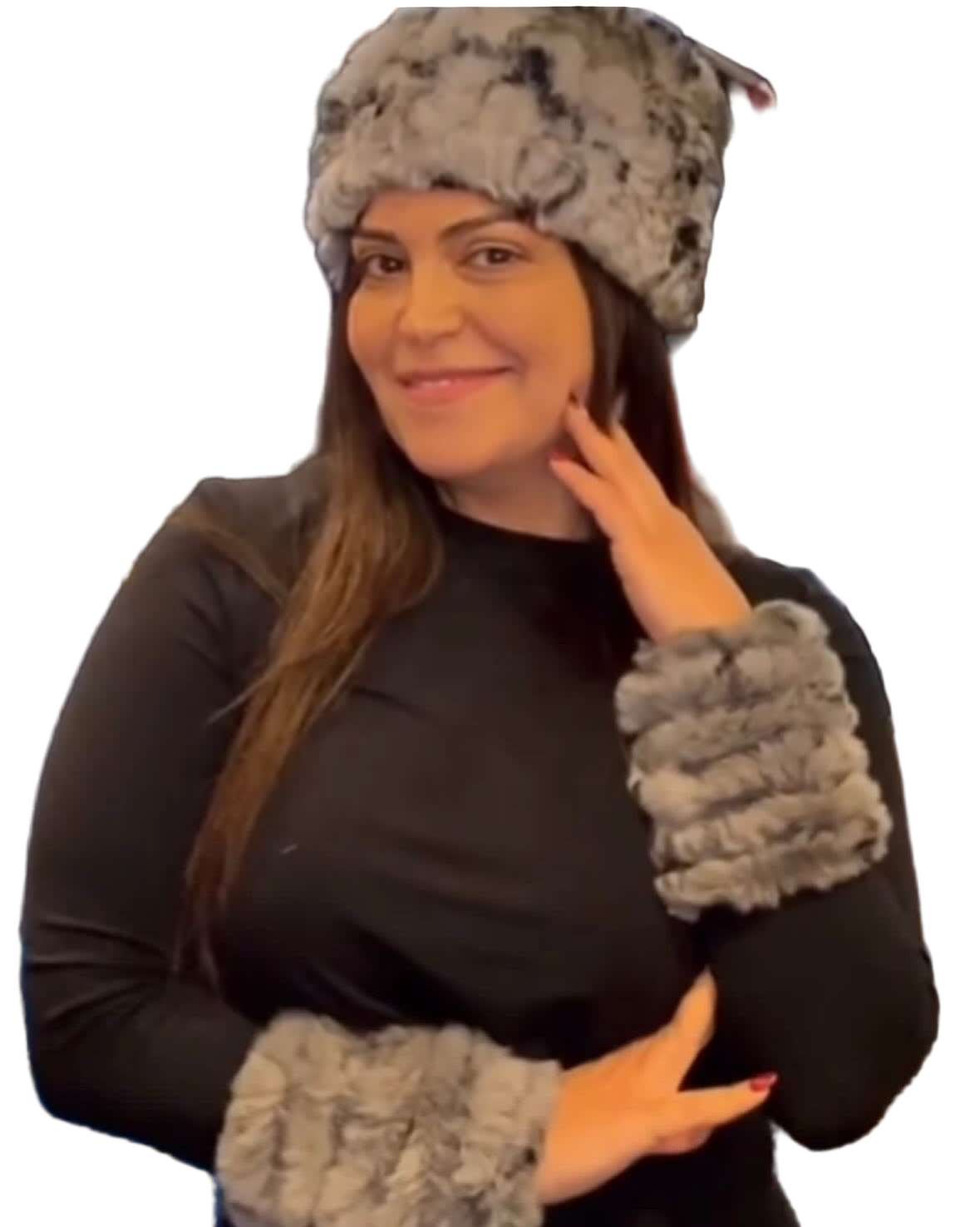 Diana Rosh Rex Rabbit Headband/Cuff Set