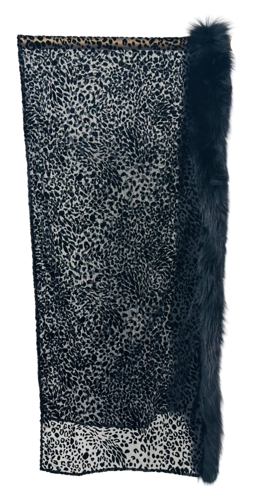 Velvet & Fox Trimmed Wrap