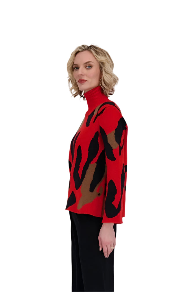 Gabby Isabella Classy Camo Sweater 524540