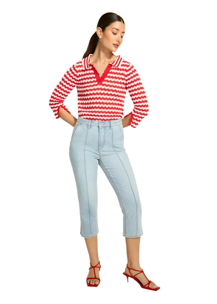 FDJ Suzanne Capri Pale Wash Jeans 6773809