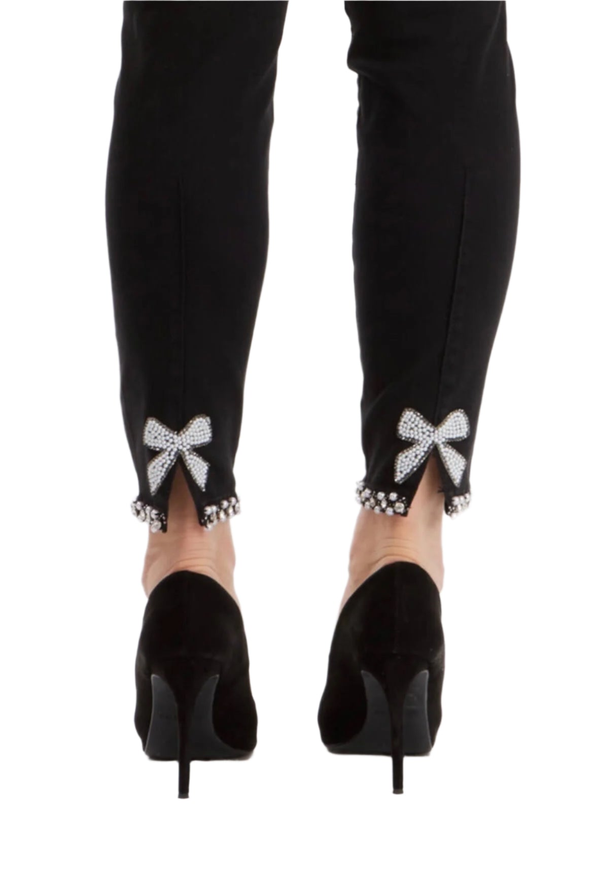 Frank Lyman Pearl Bow Jeans 191116U