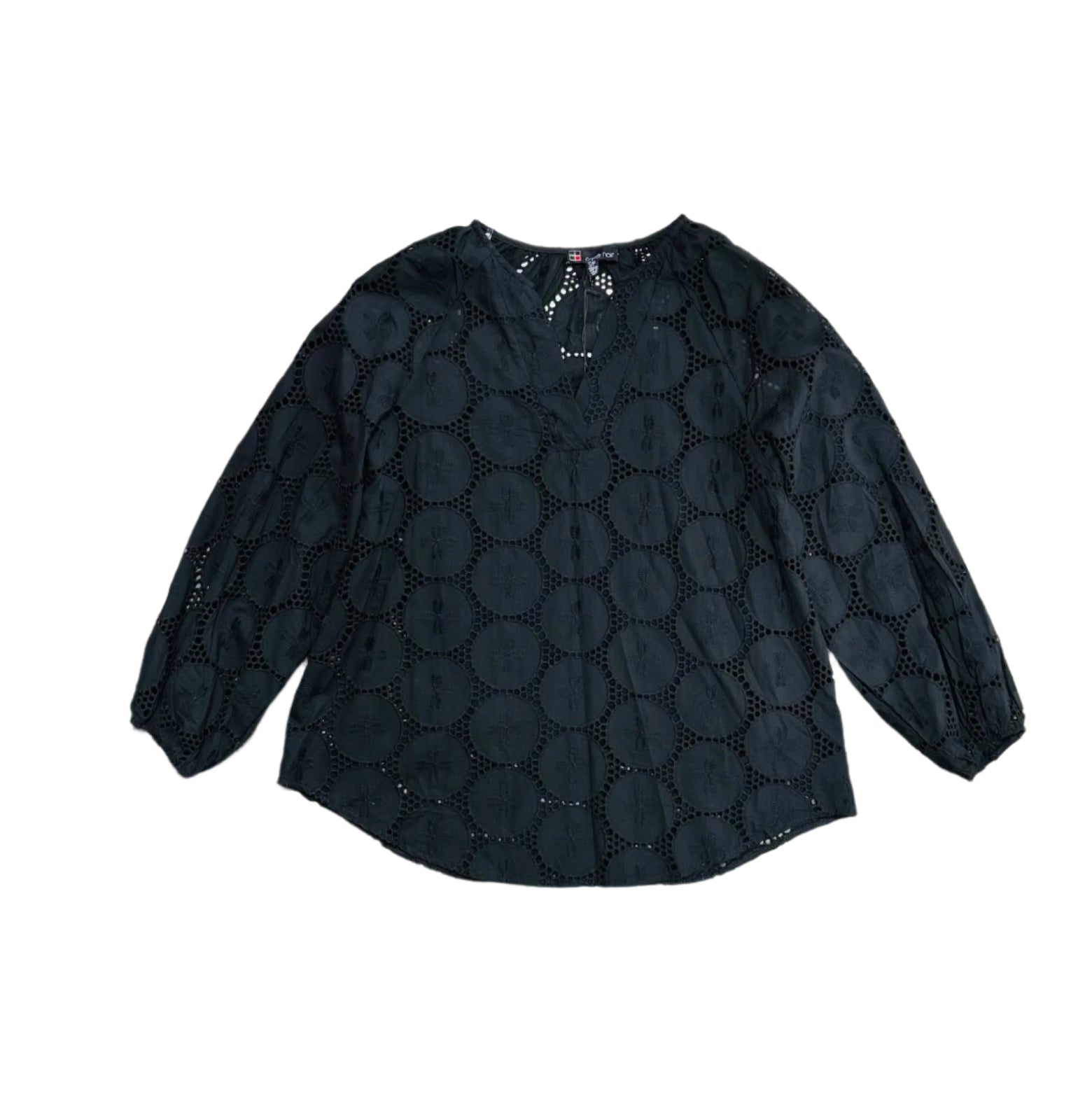 Carré Noir Lace Medallion Top  6924