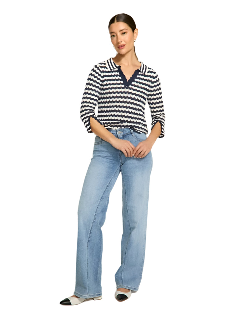 FDJ Polo Neck Nautical Sweater 1456314