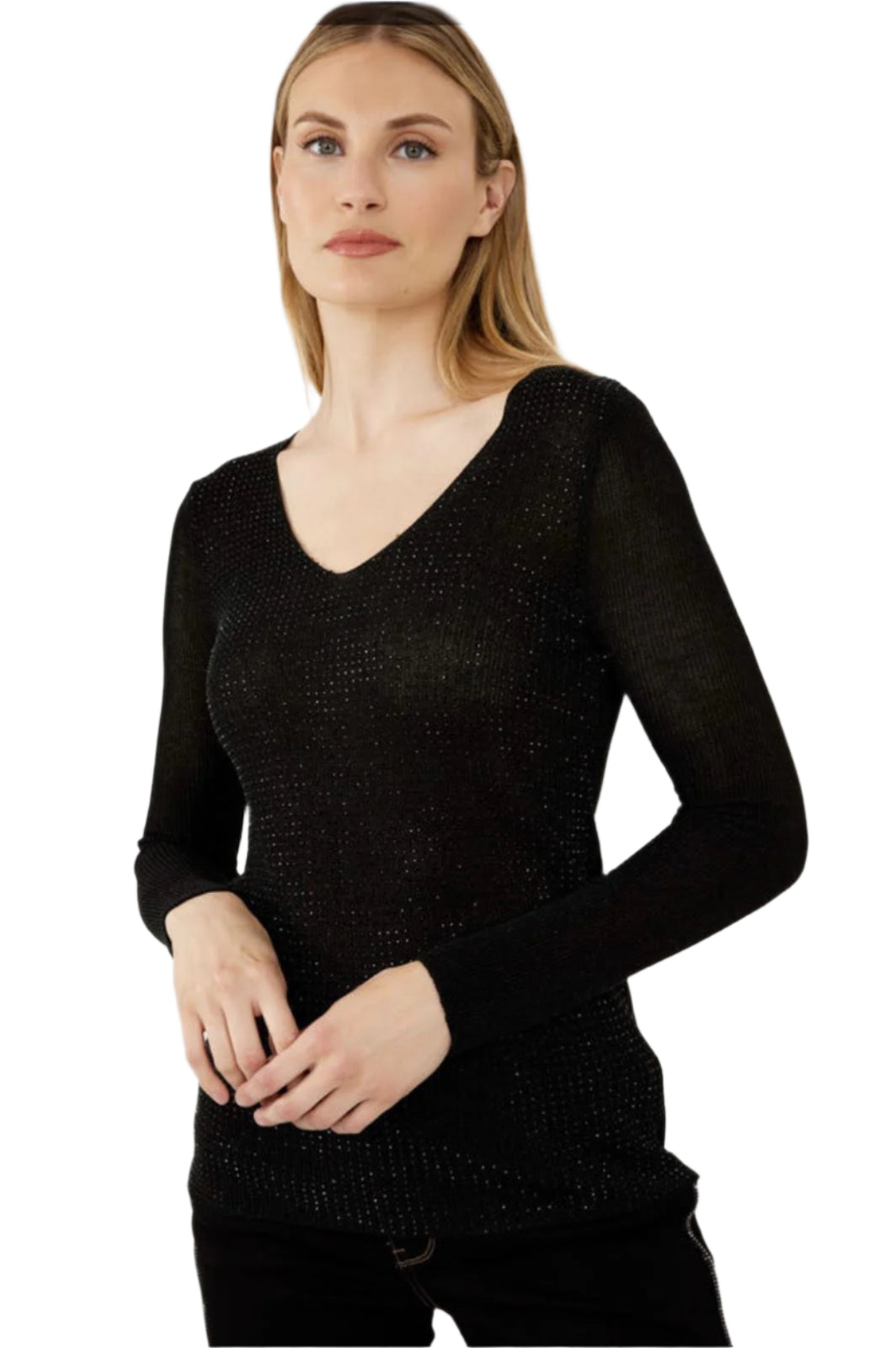 Frank Lyman Front Glitter Top 244607U