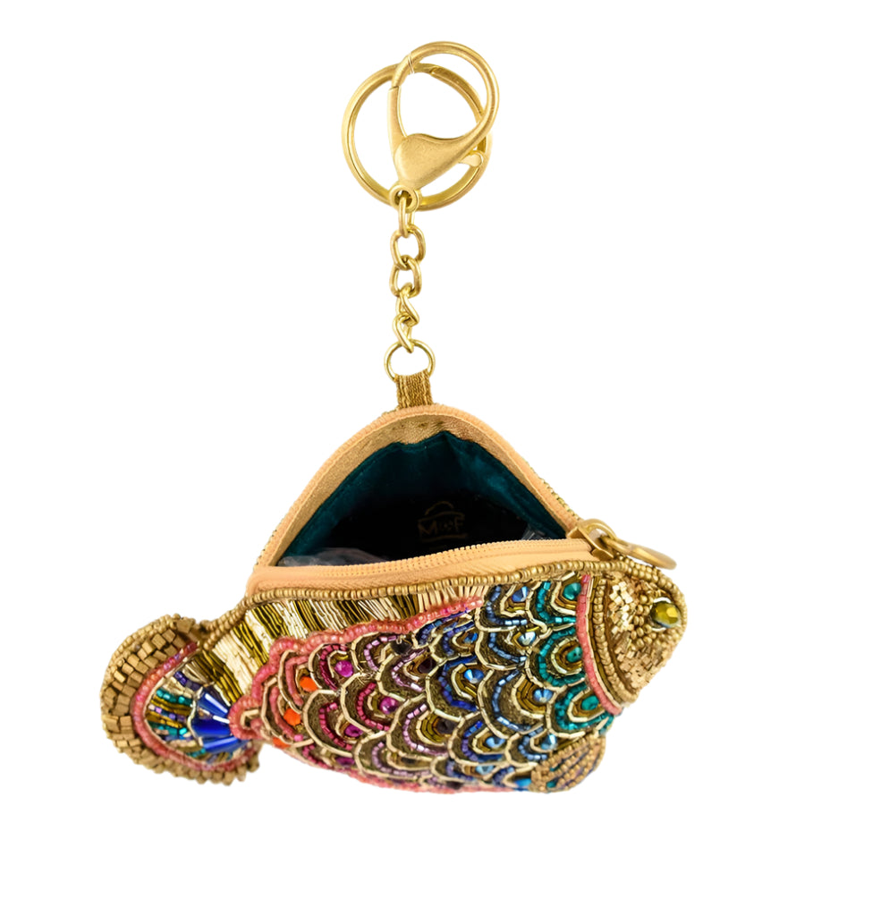 Mary Frances Shimmer Fish Coin Purse