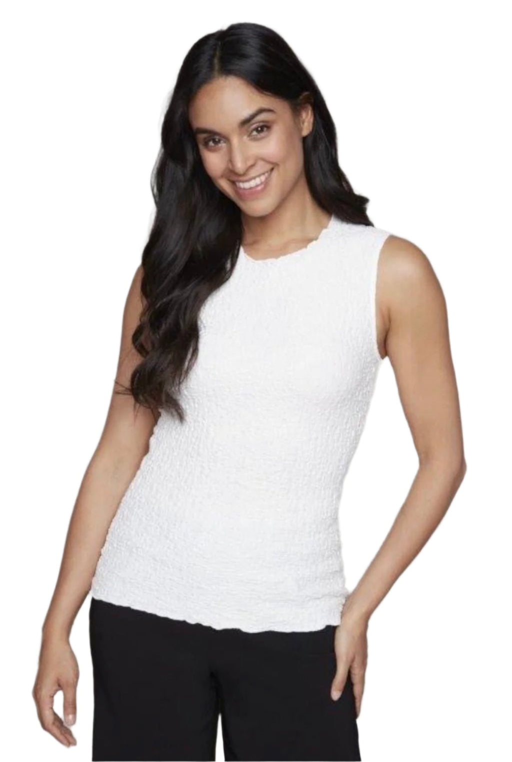 Carré Noir Textured Tank Top 7852