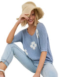 Frank Lyman Daisy Sweater Top 256838U