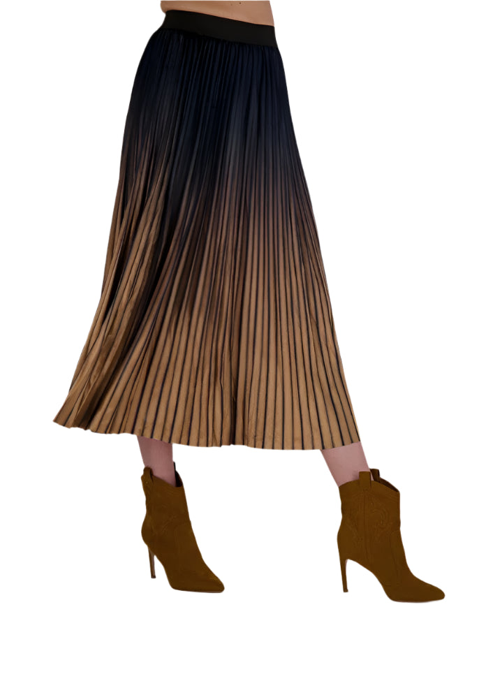 Spanner Pleated Ombre Skirt 424244