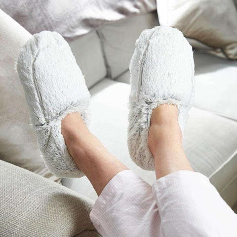 Warmies Marshmallow Gray Slippers