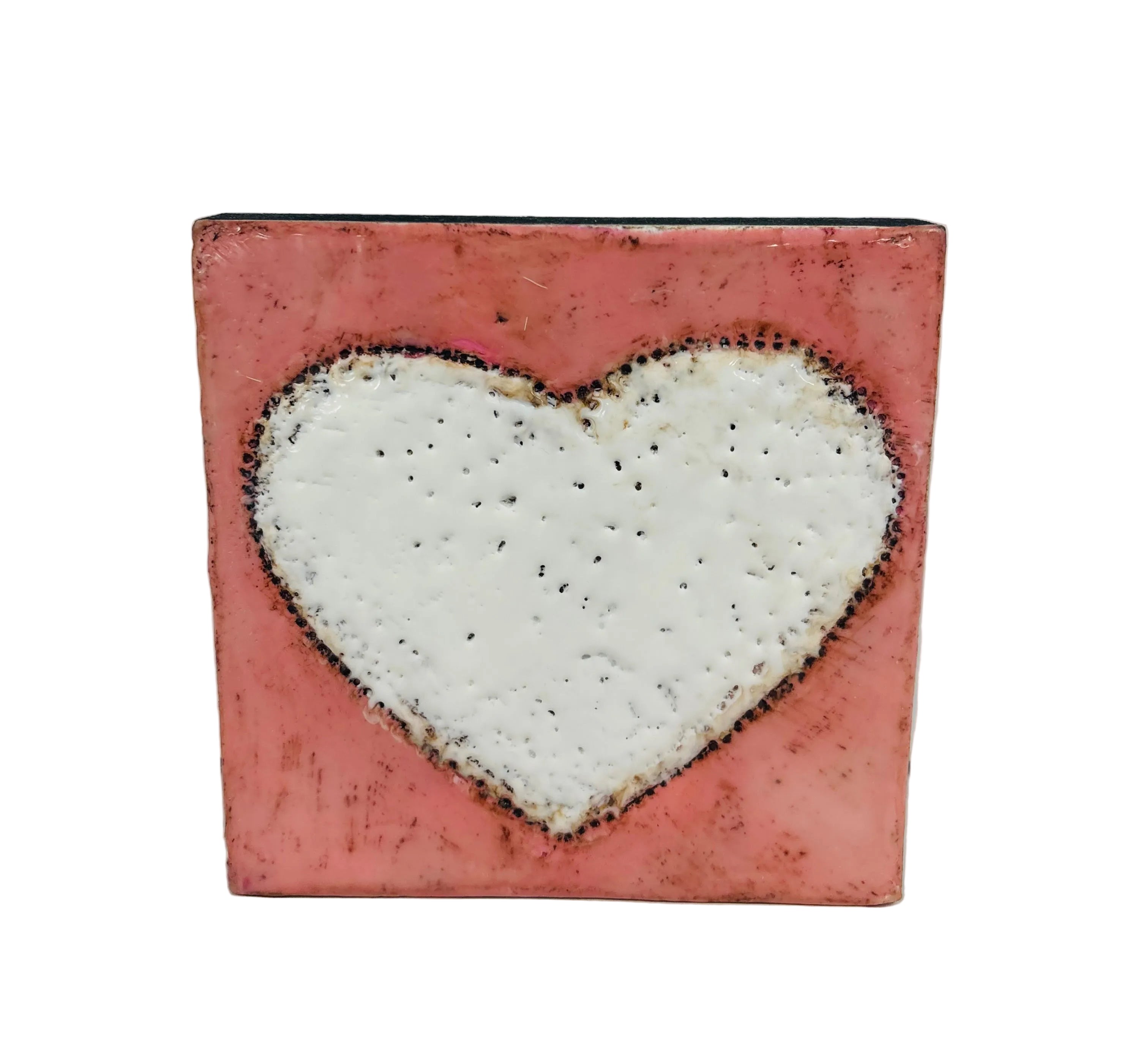 Trish McFerran Heart Encaustic Art 503