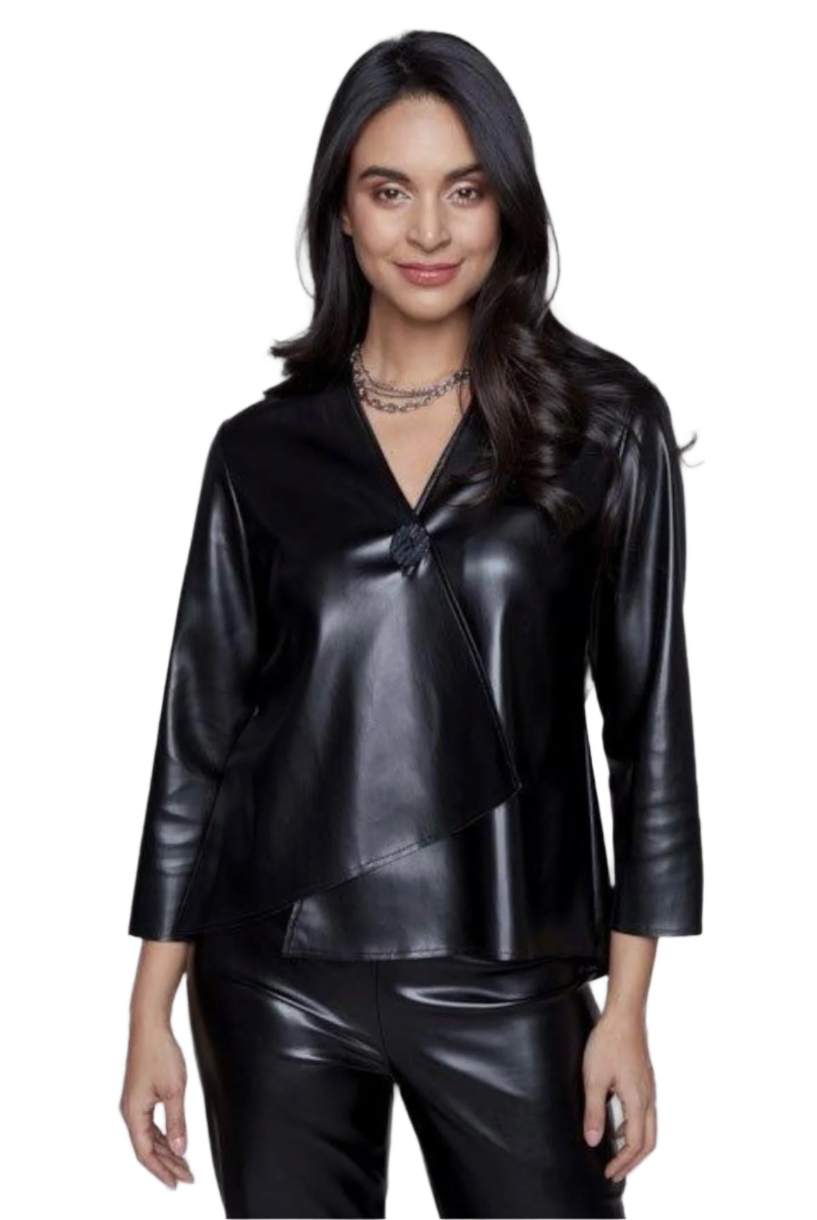 Compli K Faux Leather Swing Jacket 33718