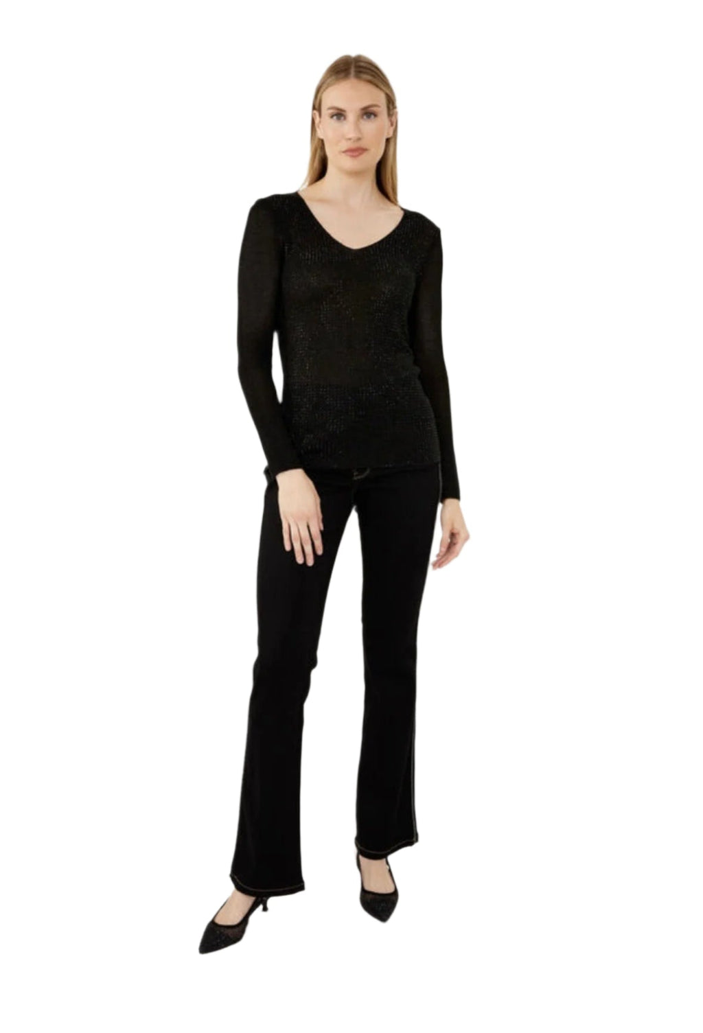 Frank Lyman Front Glitter Top 244607U