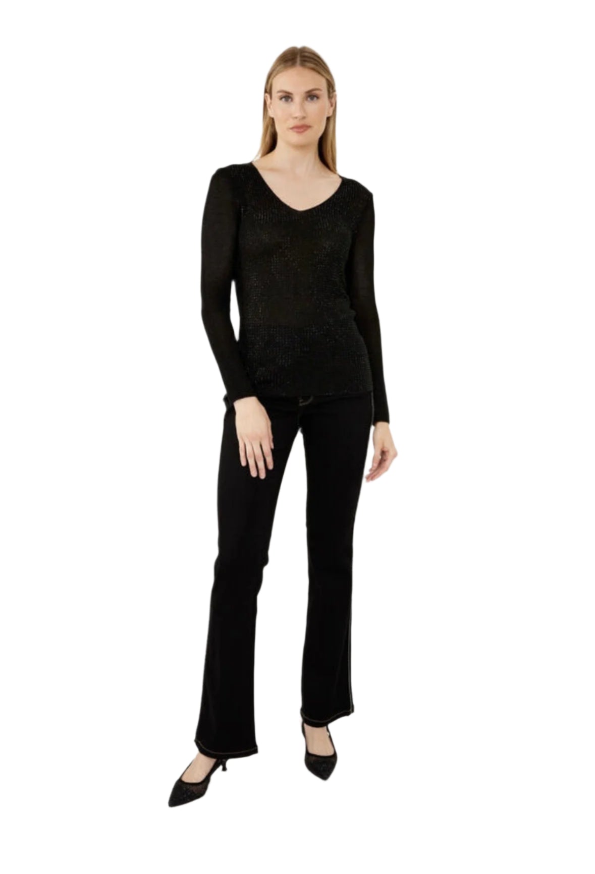 Frank Lyman Front Glitter Top 244607U