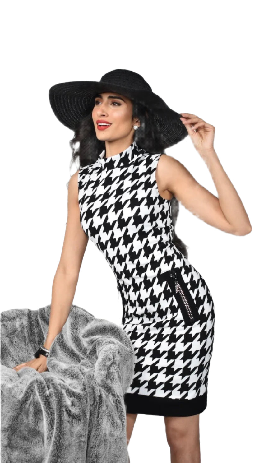 Frank Lyman Houndstooth Dress 213758