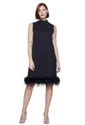 Compli K Little Black Feather Dress 50035