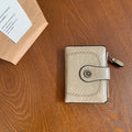 Women's Vintage Oil Leather Wallet - Floral Embossed Short Bifold with RFID Protection