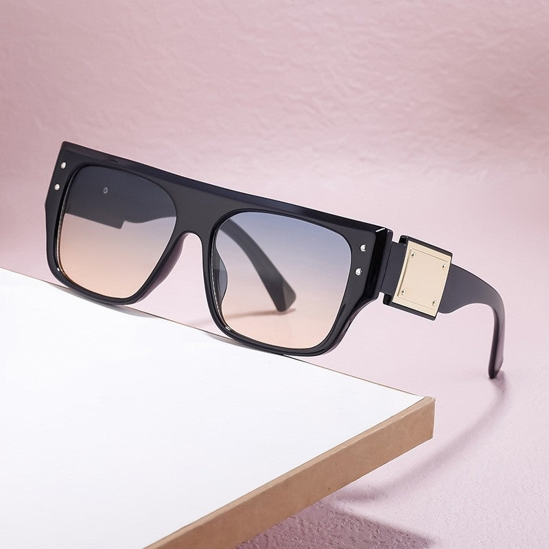 Unisex UV400 Full Square Frame Fashion Sun Protection Eyewear Sunglasses
