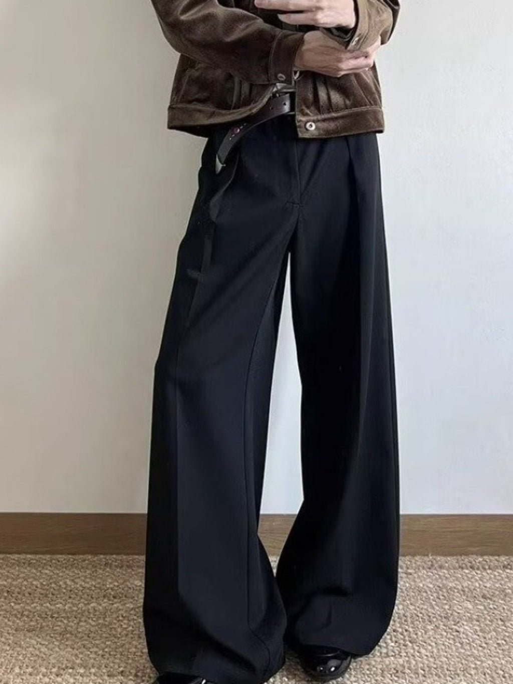 Men's Plus Size Wide Leg Pants