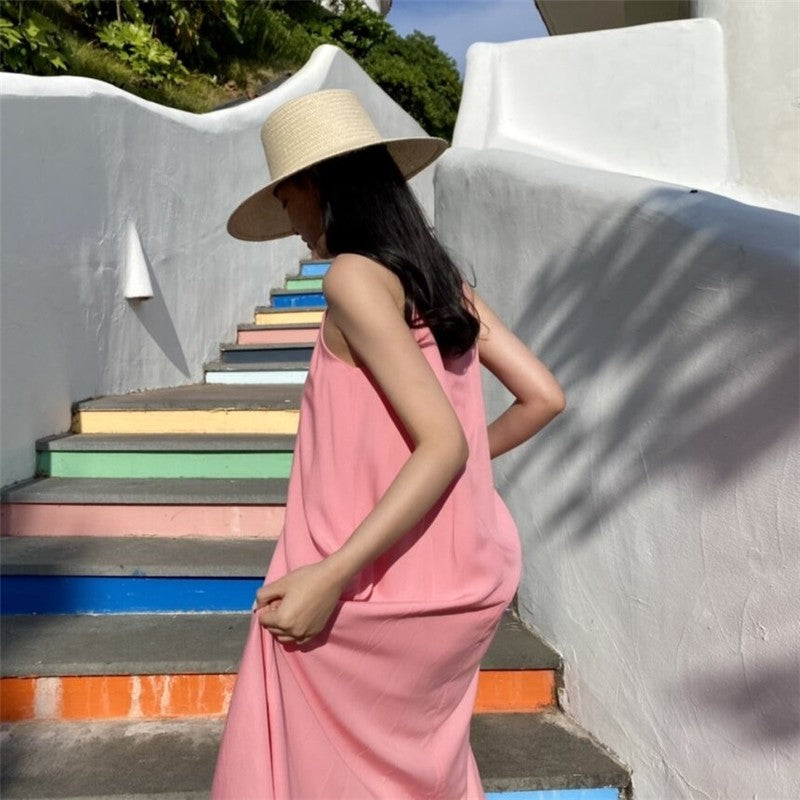Sophisticated Draped Solid Color Dress