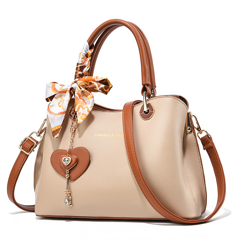 Premium PU Leather Crossbody Tote Bag - Urban Minimalist Shoulder Bag for Women