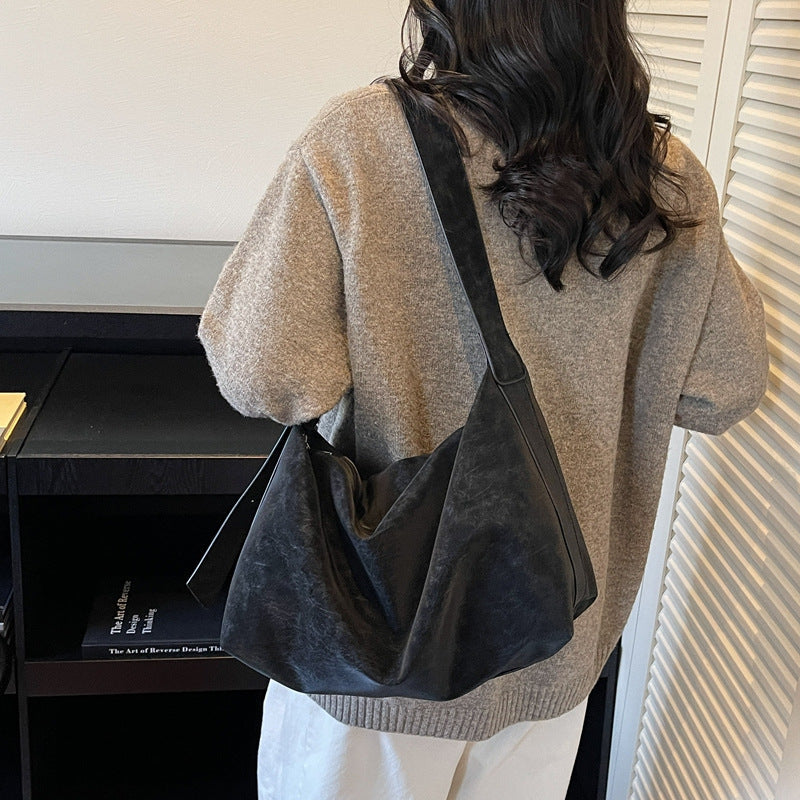 Women's Premium PU Leather Crossbody Bag - Minimalist Urban Style Shoulder Bag with Adjustable Strap
