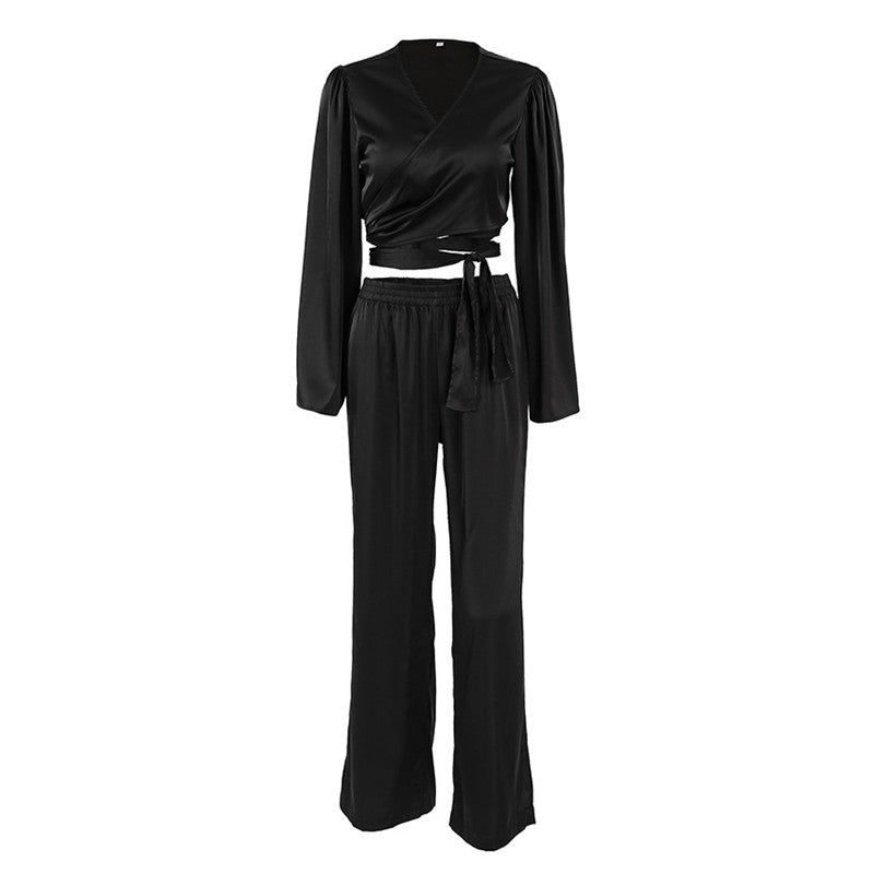 Long Sleeve Long Pants Pajama Set - Cozy Sleepwear Ensemble for Chilly Nights