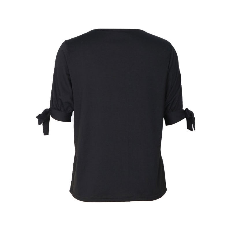 Hollow Out Cold Shoulder Black Fashion Top