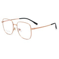 Fashionable And Artistic Square Half-Titanium Matte Glasses