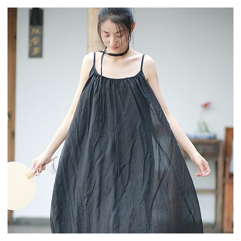 Casual and Elegant Solid Color Camisole Dress