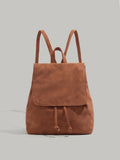Retro Soft-Leather Tote Bag Minimalist Style | Brown & Pink