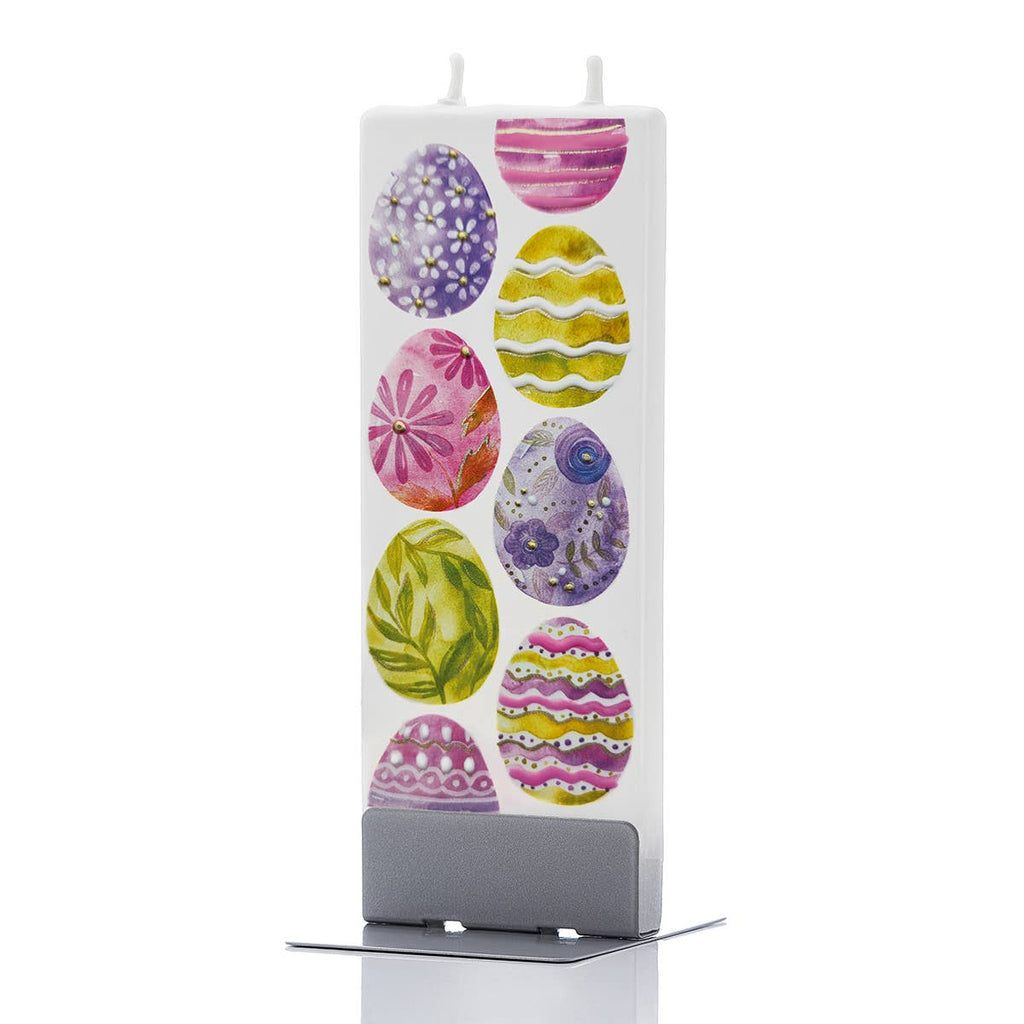 Flatyz Brightly Decorated Easter Eggs Candle