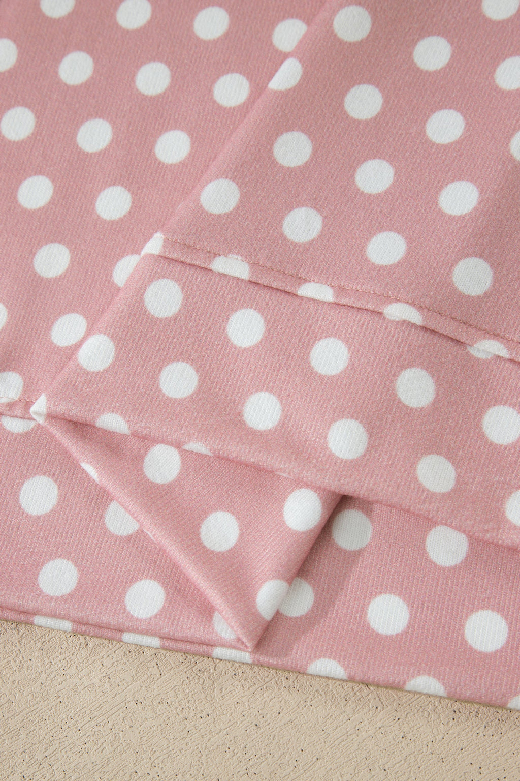 Pink Polka Dot Print Short Set
