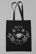 Gothic Alt Witchy Book Bag, Mystic Third Eye