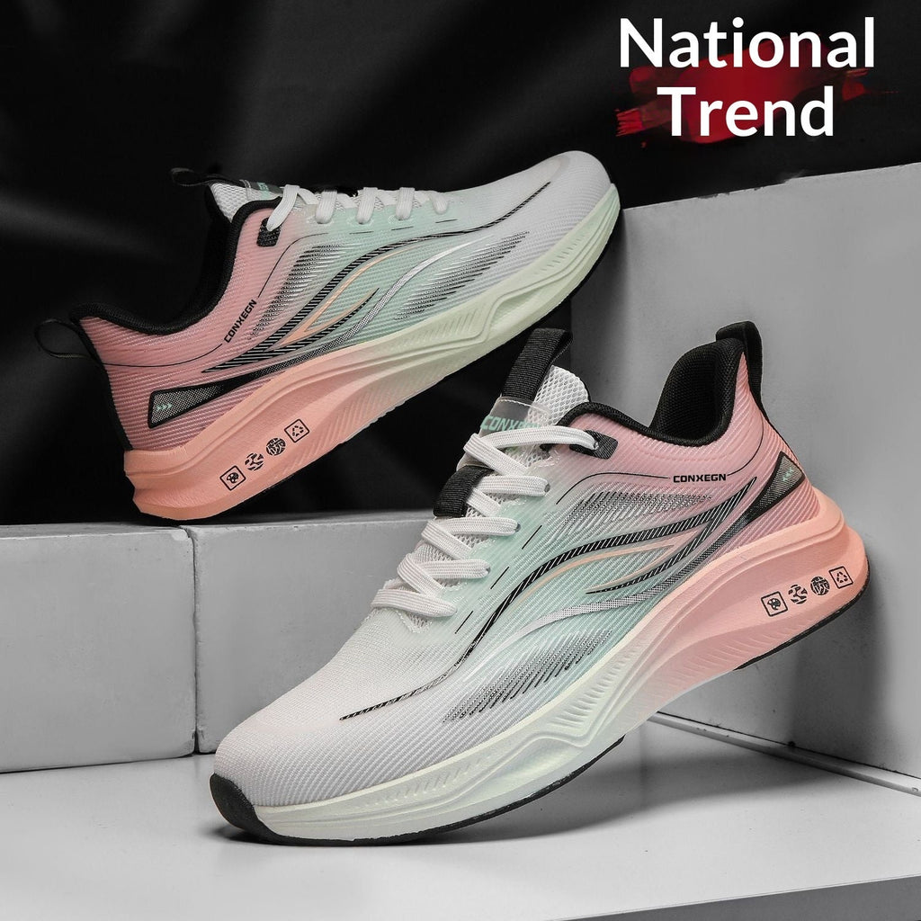 Men's Breathable Casual Running Sneakers | Lace-Up Low-Top Shoes