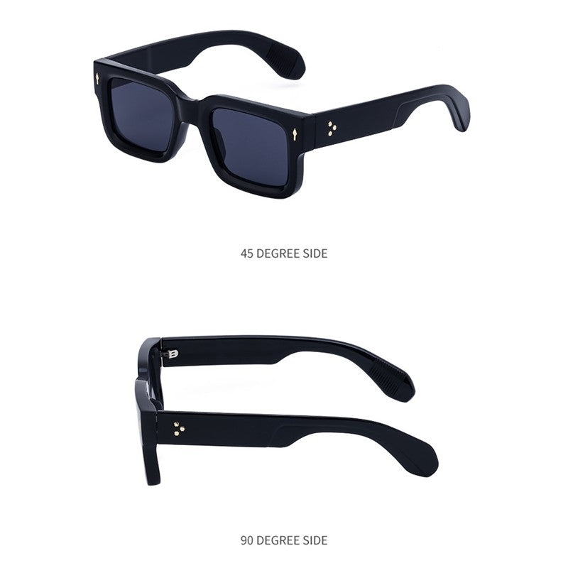 Unisex UV400 Full Square Frame Fashion Outdoor UV Protection Sunglasses