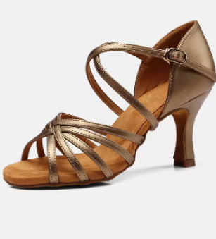 Women's Professional Latin Dance Heels - Ballroom Salsa Cha-Cha Performance Shoes