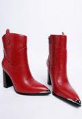 Hatter Pointed Toe Faux Leather Boots