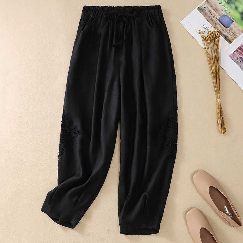 Elastic Waist Slim Fit Harem Pants