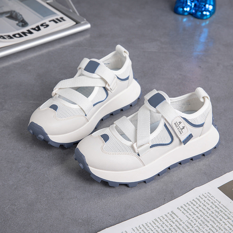 Women's Chunky Platform Sneakers - Korean Style Casual Fashion Shoes