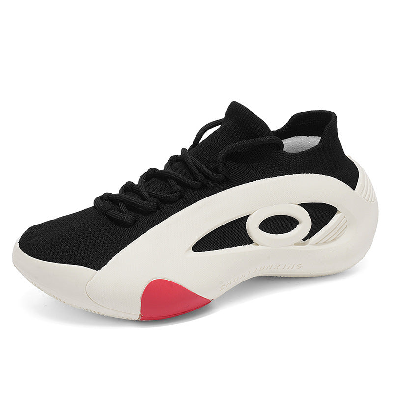Women's Breathable Mesh Sneakers With Thick Sole | Low-Top Casual Shoes