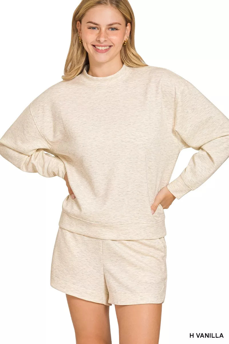 Scuba Long Sleeve Sweatshirt and Shorts Set
