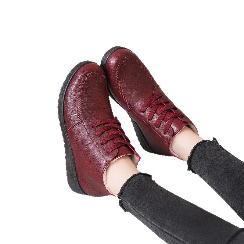 Women's Fleece-Lined Waterproof Winter Boots - Non-Slip Insulated Snow Boots