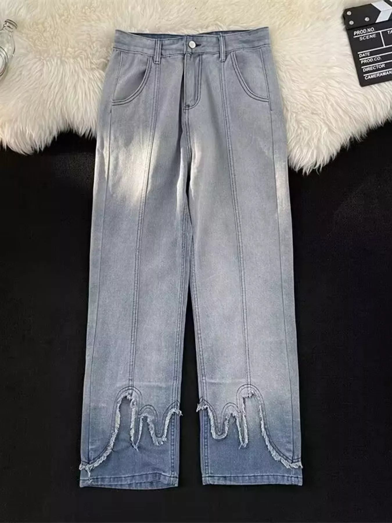 Men's Full Size Wide Leg Jeans Plus Size