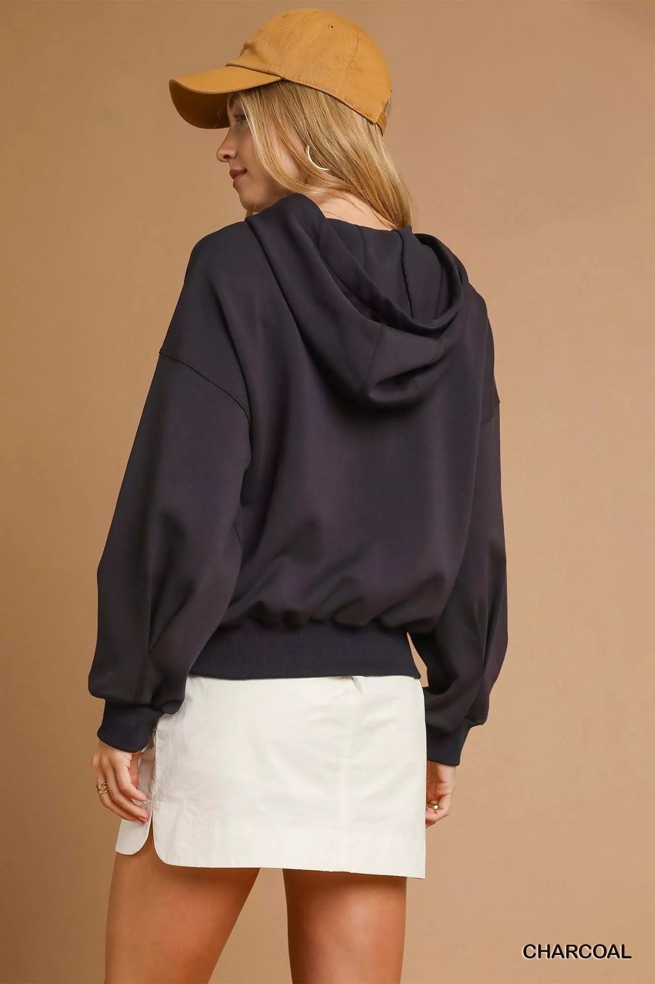 Zip-Up Fleece Hooded Jacket