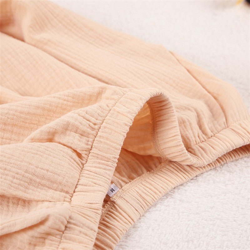 Double Layer Gauze Pajama Set