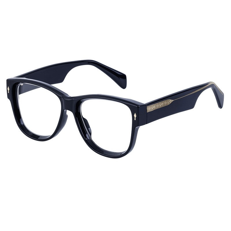 Fashion Acetate Cat Eye Clear Lens Glasses
