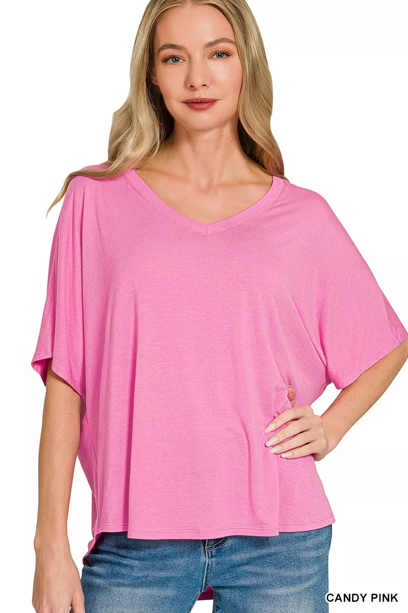 V-neck Oversized Top & Pants Set